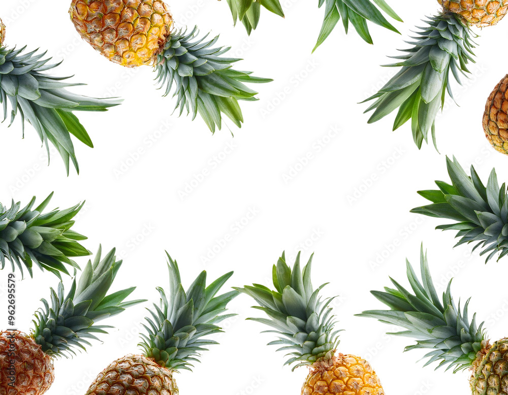 Fototapeta premium Transparent pineapple Floating
