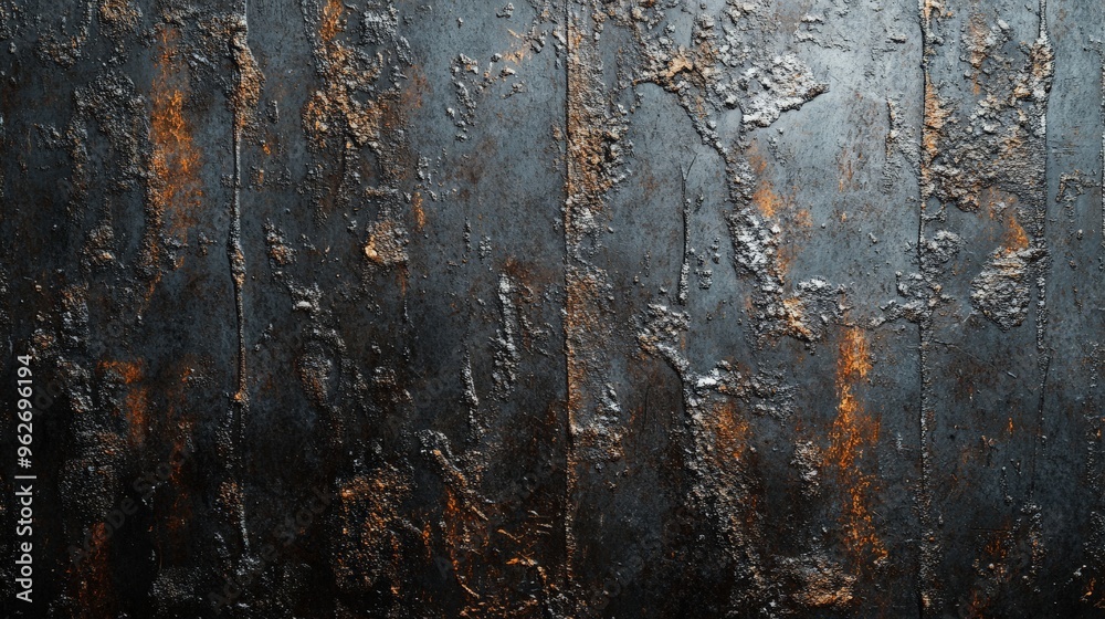 Close-up of a grungy textured surface with a mix of dark and rusty colors, perfect for backgrounds and industrial design projects. Close-up of a grungy textured surface with a mix of dark and rusty colors, perfect for backgrounds and industrial design projects.