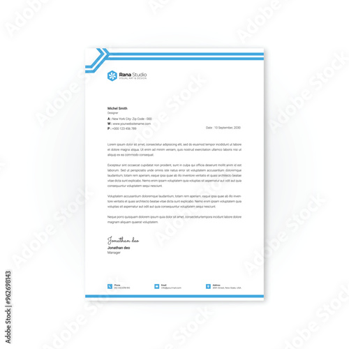 Professional corporate letterhead design for your business 