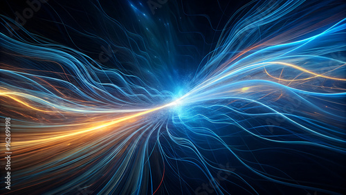 High-speed energy Light Lines Flow background