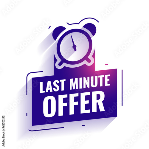 last minute offer background for social media post