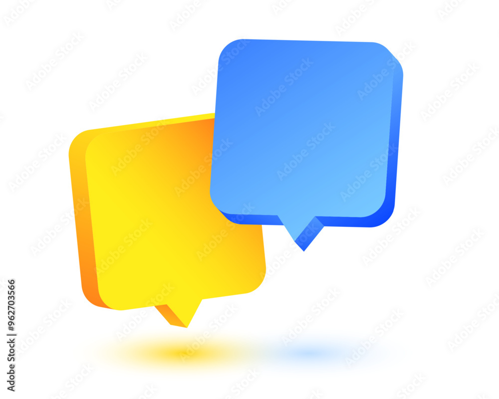 web chat box sign template in 3d style with blank space web chat box sign template in 3d style with blank space
