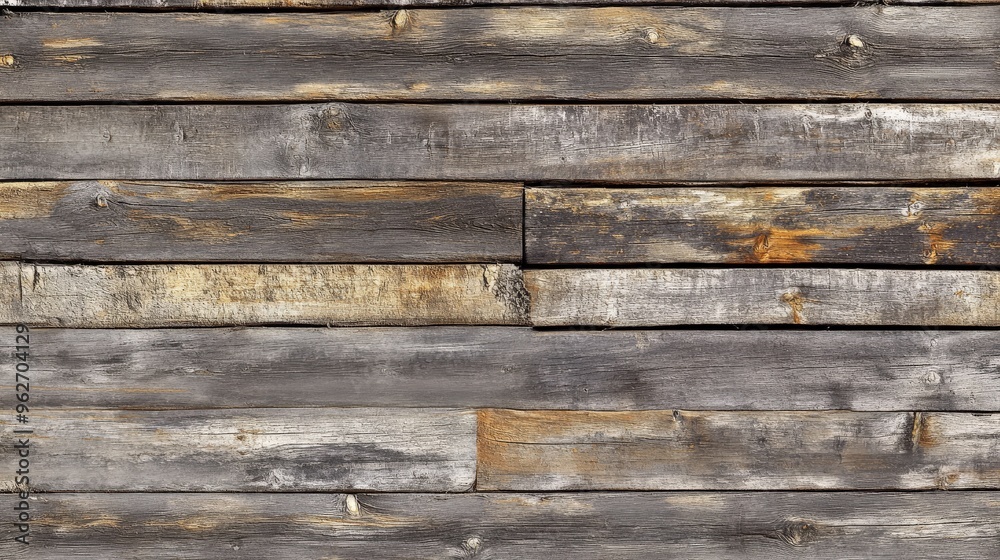 Rustic wooden plank wall background with weathered texture and natural wood grain, perfect for design and decor projects. Rustic wooden plank wall background with weathered texture and natural wood grain, perfect for design and decor projects.