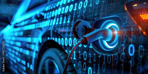 EV car electric plug and battery charger