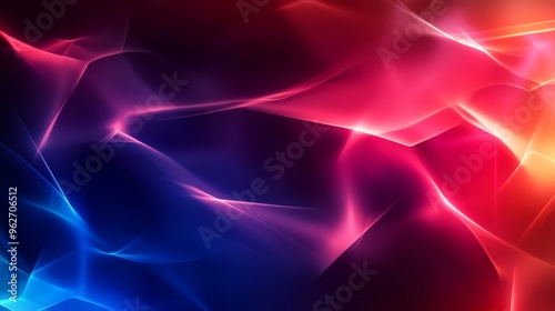 Vibrant abstract background with flowing red and blue light patterns, perfect for tech, art, and design projects requiring a futuristic feel.