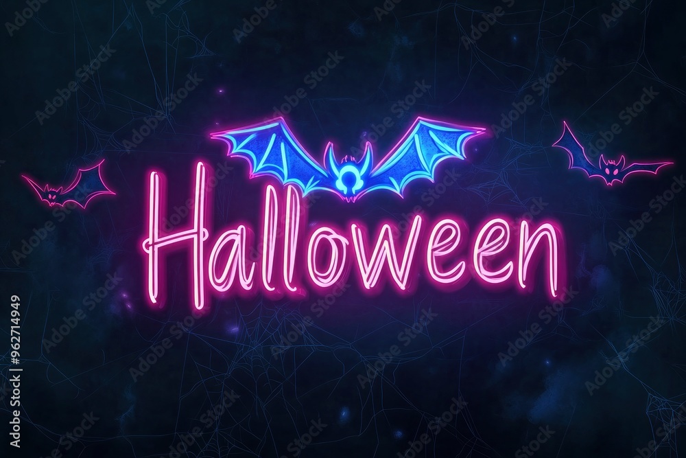 Naklejka premium neon vector text 