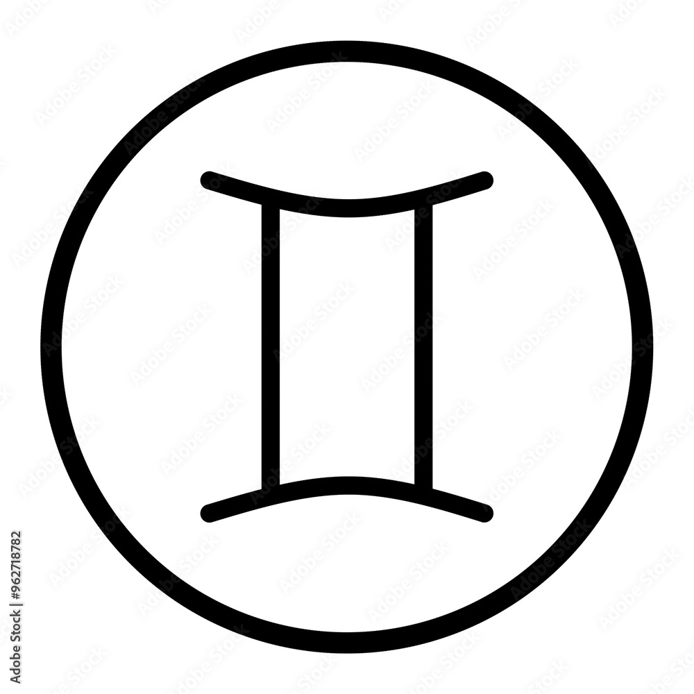 Gemini Zodiac sign for astrological calendar horoscope Vector design element png transparent Gemini Zodiac sign for astrological calendar horoscope Vector design element png transparent