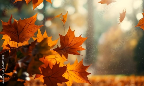 Autumn Leaves Falling