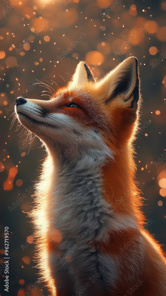 Soft gradient background, a fox against a smooth gradient backdrop with warm, atmospheric lighting, creating a serene and gentle scene. Soft gradient background, a fox against a smooth gradient backdrop with warm, atmospheric lighting, creating a serene and gentle scene.