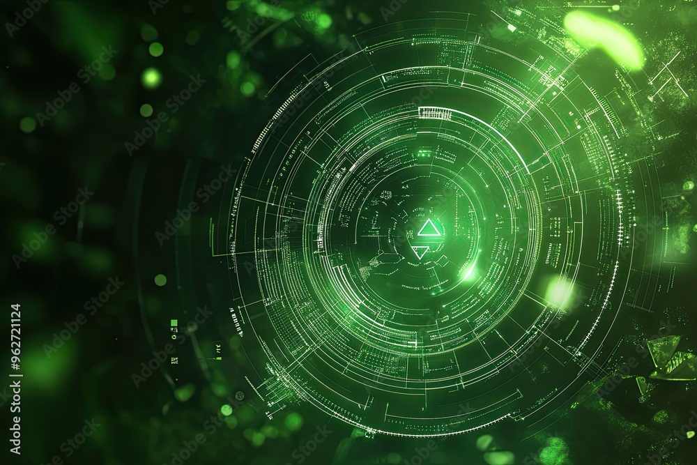 Fototapeta premium Environment technology.Abstract technology background.Vector illustration