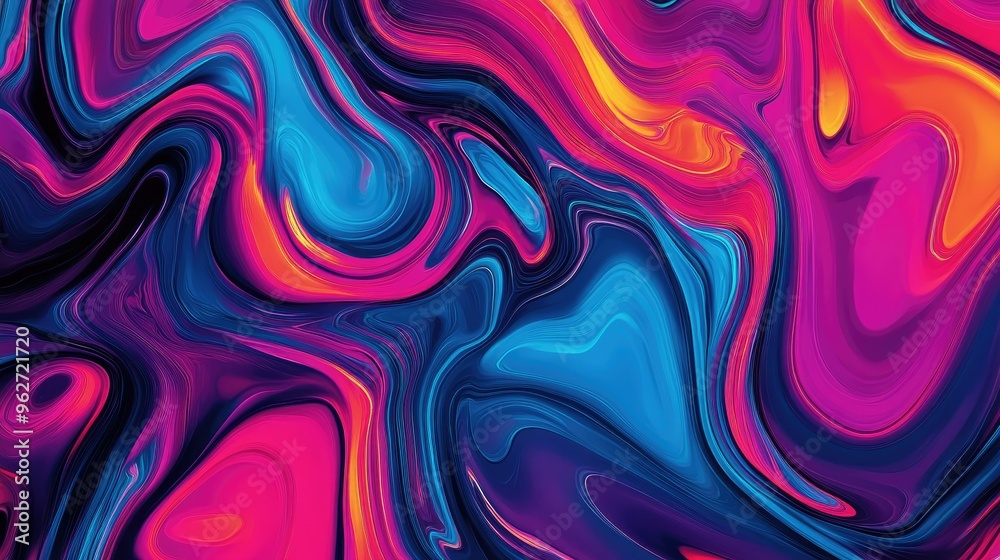 Energetic abstract patterns in vivid display Energetic abstract patterns in vivid display