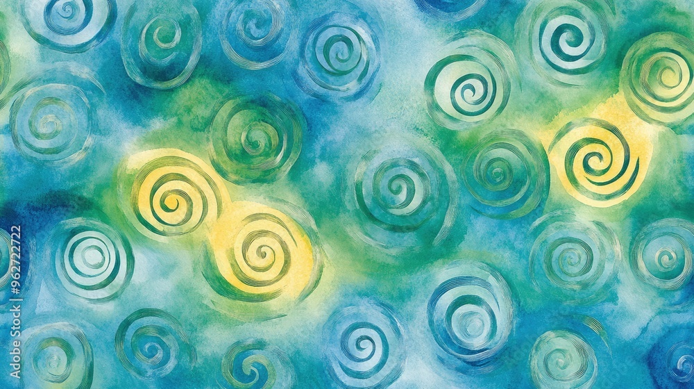 Dreamy watercolor swirls Dreamy watercolor swirls