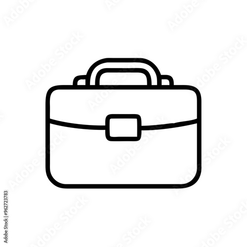 Briefcase Basic Rounded Lineal icon