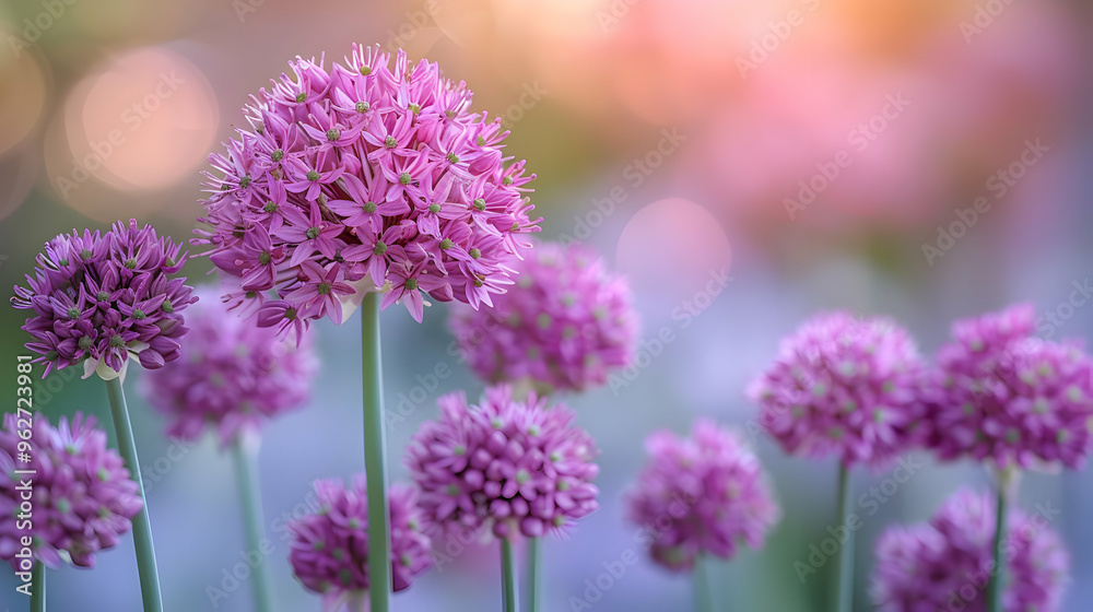 Purple Flower Blooms in Soft Focus Photography Purple Flower Blooms in Soft Focus Photography