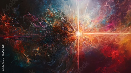 Futuristic abstracts in cosmic harmony