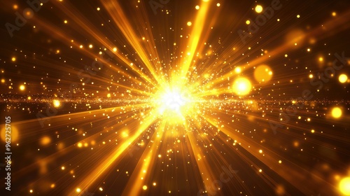 Dynamic abstract rays mesmerizing patterns