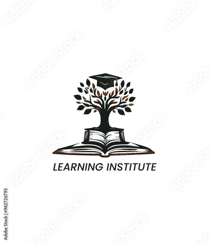 Creative logo for educational institute and study corner