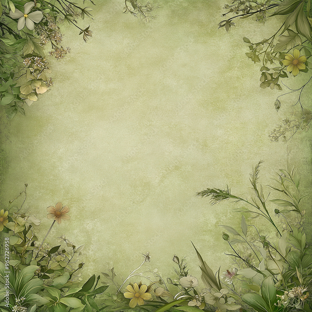 Scrapbooking background with flowers Scrapbooking background with flowers