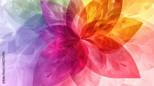 Beautiful abstract colorful flower design