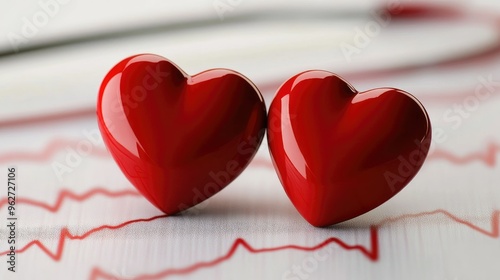 Heart Beats with medical backgrounds