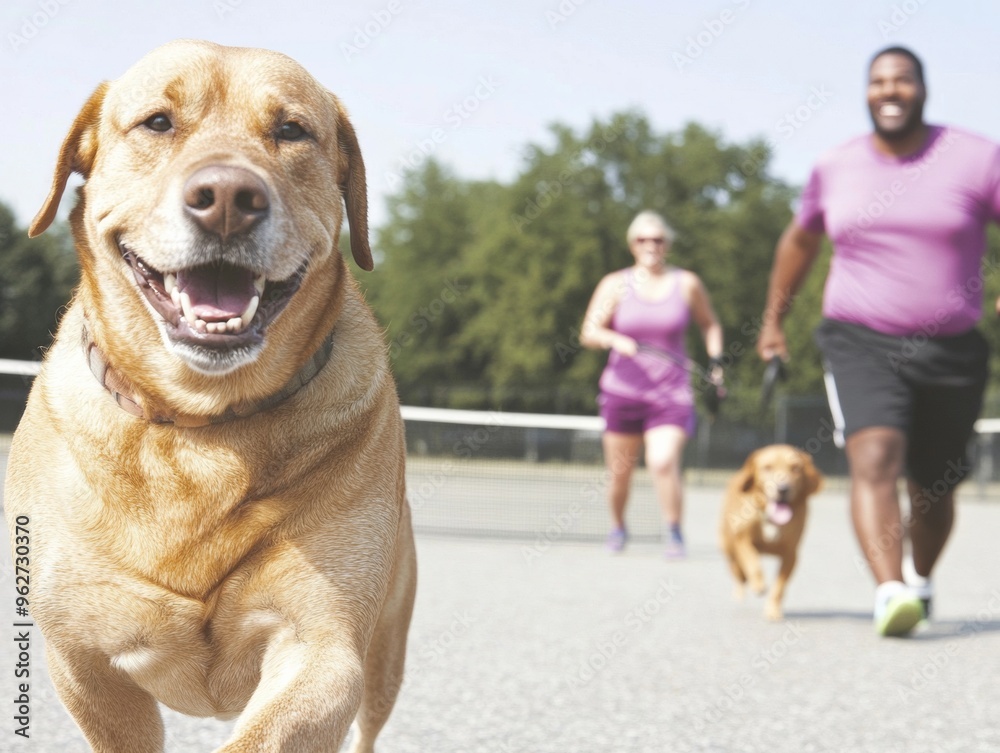 Joyful Morning Workout with Dogs Diverse Group in Urban Park Engaging in Inclusive Fitness Activities Joyful Morning Workout with Dogs Diverse Group in Urban Park Engaging in Inclusive Fitness Activities