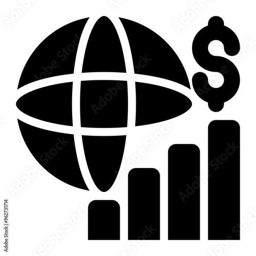 macroeconomics, economics, science, global, economy, finance solid or glyph icon