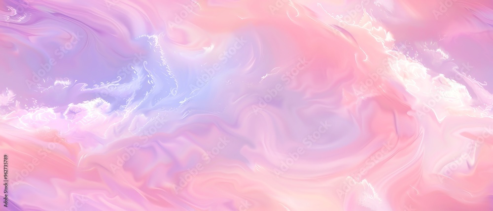 Obraz premium A calming background in pastel pink with soft, dreamy swirls
