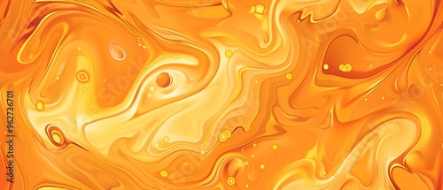 A vibrant background in tangerine orange with dynamic swirls