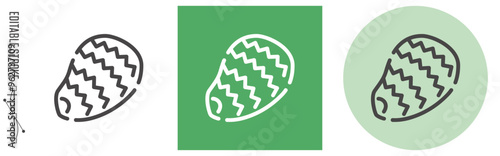 野菜・里芋｜ライン・アイコン　[線の編集可能]