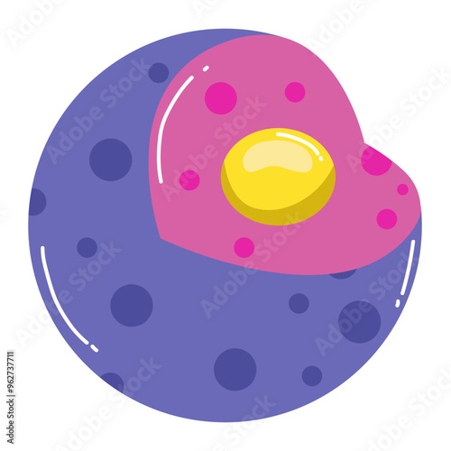 Nucleus. Vector Illustration