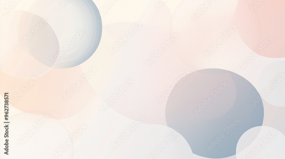 Abstract circles in pastel colors with soft gradients, modern geometric background Abstract circles in pastel colors with soft gradients, modern geometric background