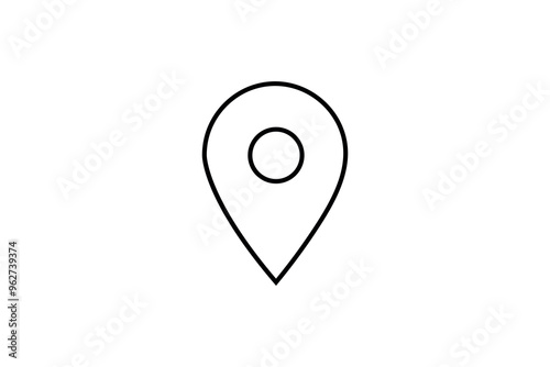 outline location icon