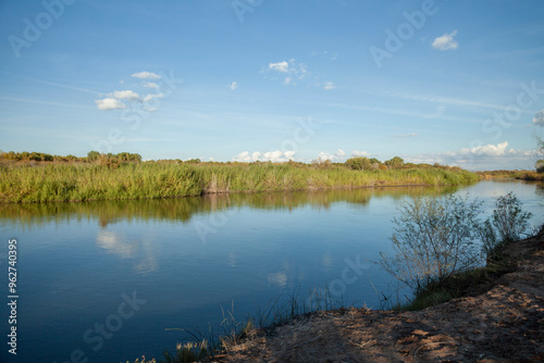 Wetlands of the lower Colorado river in Yuma, AZ