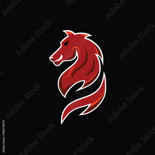 Wallpaper Mural Animal horse logo vector design Torontodigital.ca