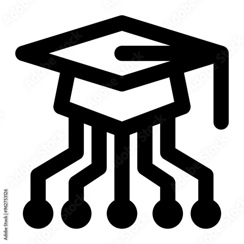 educational technology, technology, education, e-learning, application, education system outline icon
