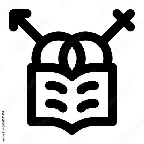 sex education, gender, education, learning, sexual, reproduction outline icon