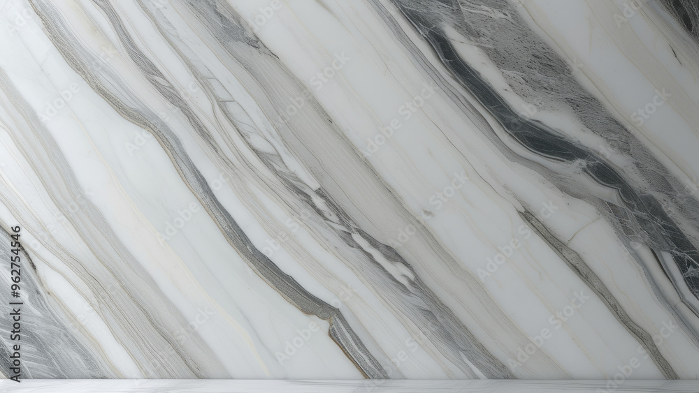 Obraz premium Carrara Marble: Timeless Elegance in Natural Stone Patterns and Textures