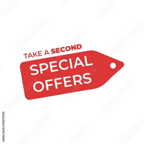 Special Offer red colored. Discount label. Big sale special offer. end of season special offer banner, Discount, Percentage, advertising campaign, mega