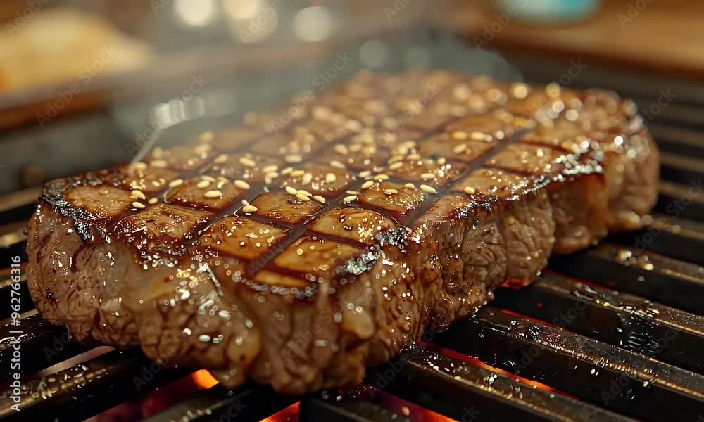 Grilled Steak with Sesame Seeds Grilled Steak with Sesame Seeds