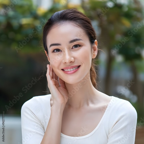 portrait of a smiling woman