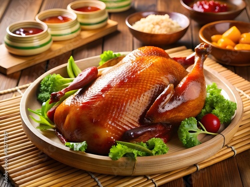 roasted chicken with vegetables