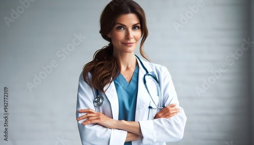 Portrait of Doctor Looking at Camera - Confident Medical Professional in a Healthcare Setting 