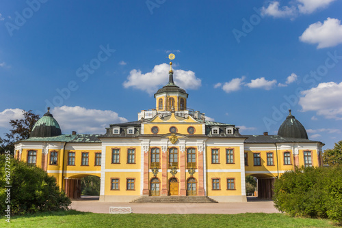 Obraz na płótnie Front facade of the historic castle Belvedere in Weimar, Germany w salonie