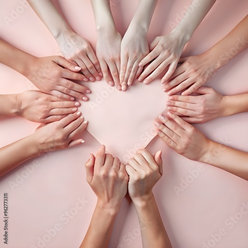 group of people holding hands