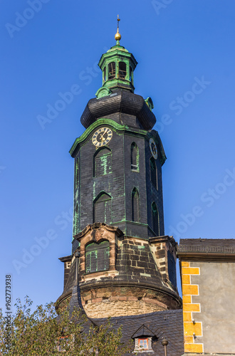 Obraz na płótnie Tower of the historic city palace in Weimar, Germany w salonie
