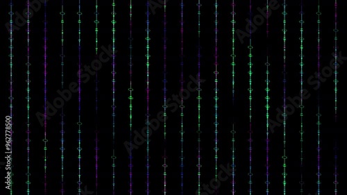 Abstract blue background with binary code