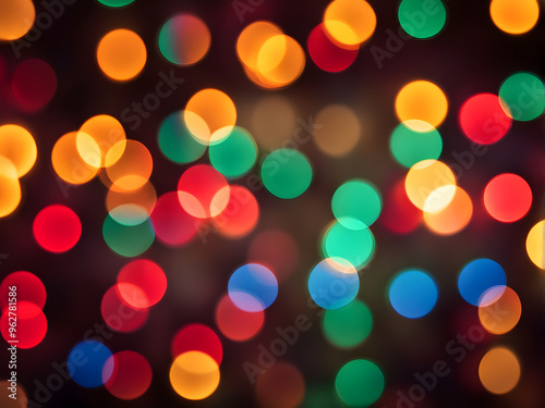 Defocused abstract lights christmas background