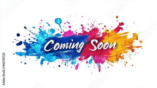 Artistic "Coming Soon" Logo