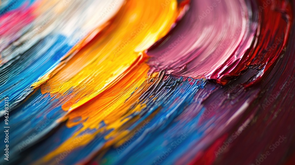 A vibrant close-up of colorful paint strokes, showcasing texture and artistic expression. A vibrant close-up of colorful paint strokes, showcasing texture and artistic expression.