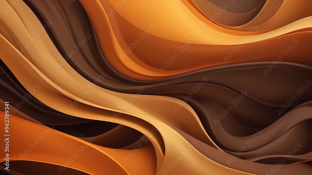 Abstract chocolate background with waves Abstract chocolate background with waves